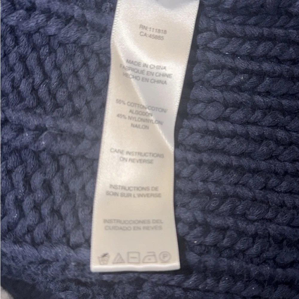 Michael Kors Men's Dark Blue Zip-Up Sweater - Picture 6 of 7